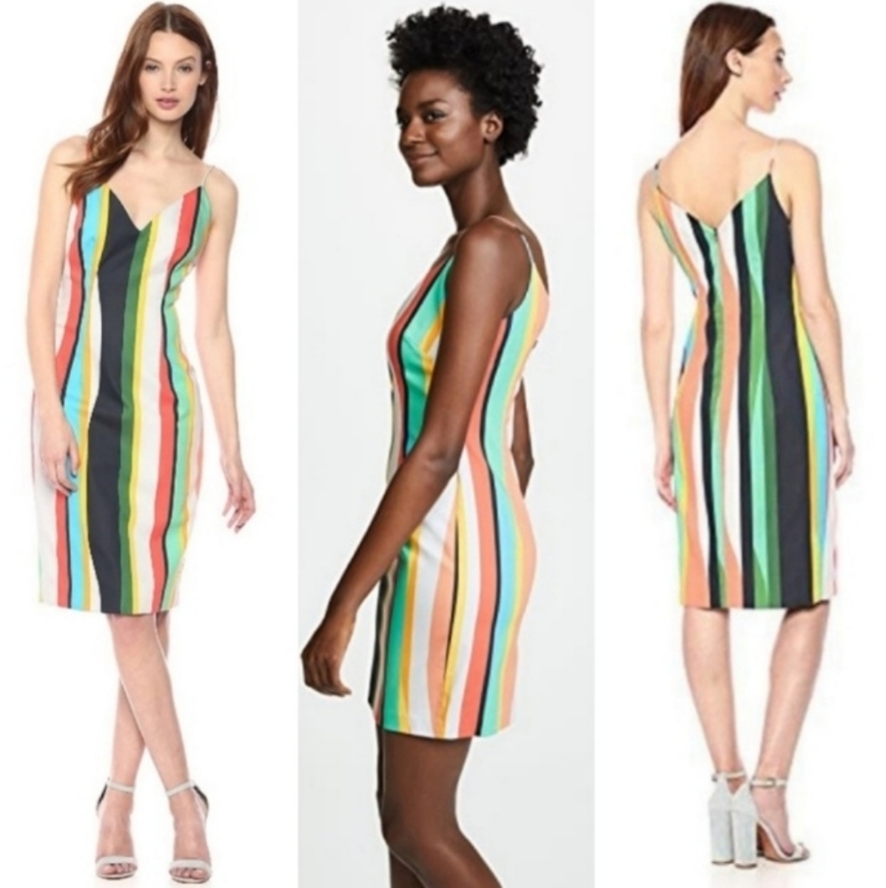Black Halo Amorie Dress Prismatic rainbow 14